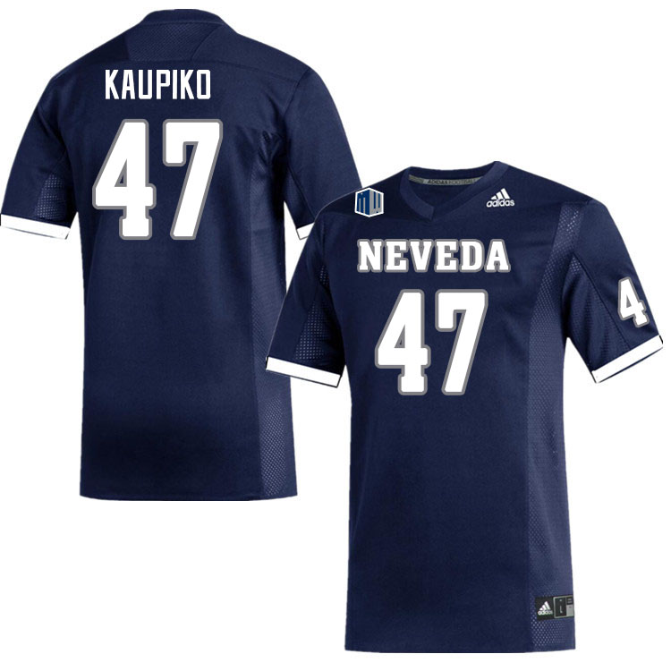 Men-Youth #47 Hunter Kaupiko Neveda Wolfpack 2023 College Football Jerseys Stitched-Navy